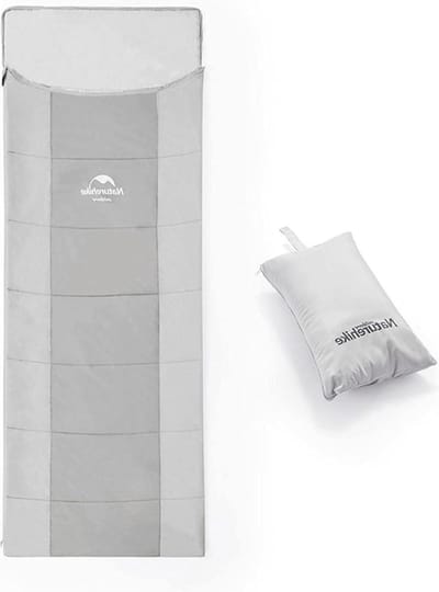 Ultralichte dekenslaapzak met kussen voor outdoor gebruik - geschikt voor lente, zomer en herfst camping reizen - opvouwbaar & compact - 820 g Slaapzak voor camping