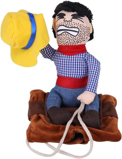 Grappig Cowboy Kostuum voor Honden - Ridder Outfit voor Honden, Cosplay Kleding, Verkleding voor Huisdieren (4 Maten)