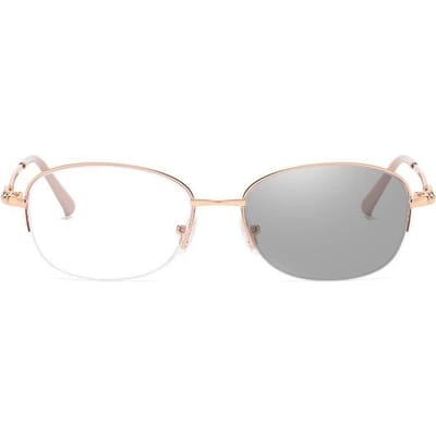 Nouvelles Lunettes de Myopie pour Femmes Monture Demi-Cerclée HD Mode Ultra Légères Élégantes Luxe Anti Lumière Bleue 0