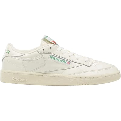 Reebok Club C 85  Sneakers - Maat 39 - Unisex - crème/groen