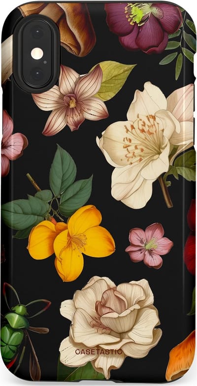 Casetastic Hoesje Geschikt voor Apple iPhone X/Xs - Stijlvolle Beschermende Duo-layer Case - Bosrijke betovering
