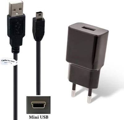 OneOne 2A lader + 1,0m extra sterke Mini USB kabel. Universele oplader adapter past op Dell Mini 3, Mini 3iX, Nintendo Wii U Pro Controller (WUP-005), Fiio D03K, TP-Link TL-WN8200ND
