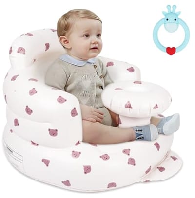 Opblaasbare Babyzitje met Rug- en Neksteun voor Comfortabele Ondersteuning