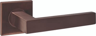Intersteel Deurkruk Q 05 op rozet verdekt 53x53x6mm PVD brons