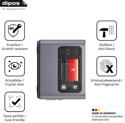 dipos – 2x Pantserfolie geschikt voor Aferiy P280 Powerstation | 9H Screenprotector