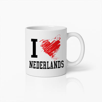 Ik Hou Van Nederlands Mok – Trots Op Nederland Koffiebeker