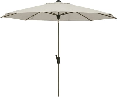 Madison Lisbon stokparasol Ø300 cm automatisch - mellow champagne olefin - chesnut kleurig frame