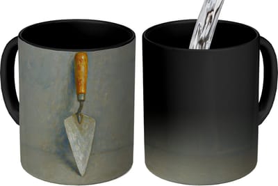 Magische Mok - Foto op Warmte Mokken - Koffiemok - Troffel - Verf - Gereedschap - Magic Mok - Beker - 350 ML - Theemok