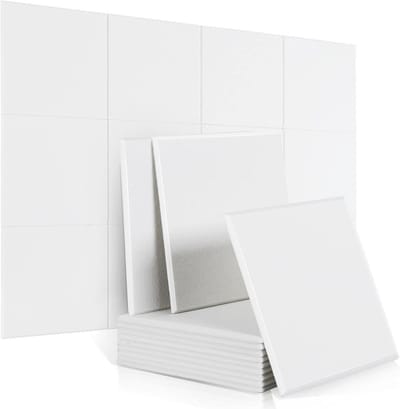 Akoestische schuimpanelen 12 stuks 30x30cm geluidsisolatie voor opname en wanddecoratie