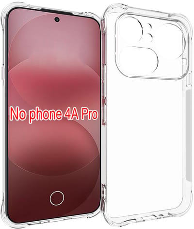 MobyDefend Hoesje - Geschikt voor Nothing Phone (4a) Pro - Transparante Shockproof TPU Backcover - Verstevigde Hoeken - Volledig Doorzichtig