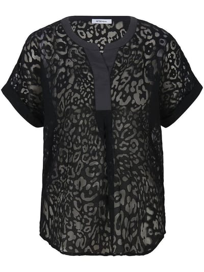 Overslagblouse Van Peter Hahn zwart