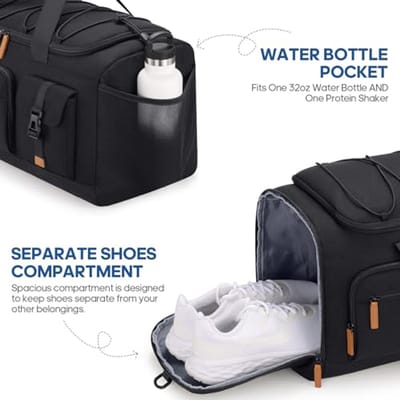 3-in-1 gymtas voor dames en heren met schoen- en laptopvak, ideale weekendtas en handbagage