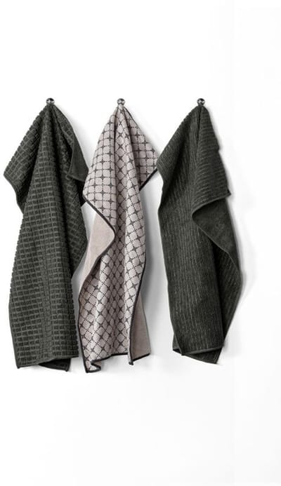 Tiseco - Keukenhanddoek ESSENTIALS - Microvezel - Ultra-absorberend - Sneldrogend - 40x60 cm, grijs