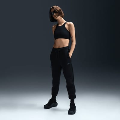 Nike Tech Fleece Broeken Dames - Zwart - Maat XL - Poly Fleece