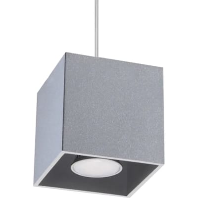 Sollux Lighting Hanglamp Quad - GU10 - grijs - aluminium - 110x10x10cm