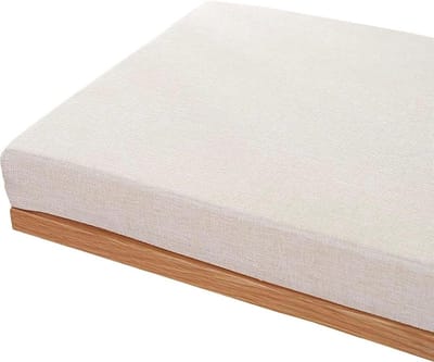 Bankkussens Set - Tuinkussens Kussens - Buiten Zitten - Traagschuim Vulling - 140x50x5 cm - Beige