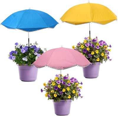 Plantenparaplu Set - Beschermhoes Planten - Bescherming Tuinplanten - Waterdicht Materiaal - 62 cm Diameter - 3 Kleuren
