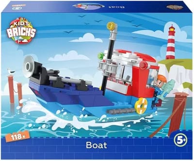 Kids Bricks Boot - Bouwset voor jonge ontdekkingsreizigers - 118 delig