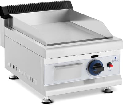 Royal Catering Gasbakplaat - 35 x 40 cm - glad - 3.000 W - aardgas - 0,03 bar 10011693