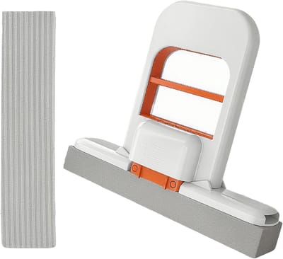 Compacte Opvouwbare Mini Dweil met Zelfknijp Spons - Ideaal voor Keuken, Badkamer en Auto
