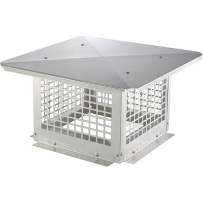 VEVOR Schoorsteenkap RVS 304 Schoorsteenkap 416x416x250mm Schoorsteenkap Vogelbescherming Regenkap Schoorsteenkap 2 Installatiemethode Schoorsteenkap Compatibel met verschillende soorten schoorstenen