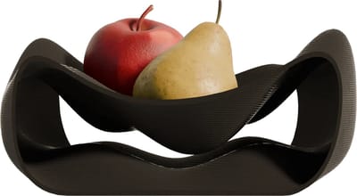 Fiastra® Fano - Fruitschaal - Zwart - 35 x 35 cm - Modern Design