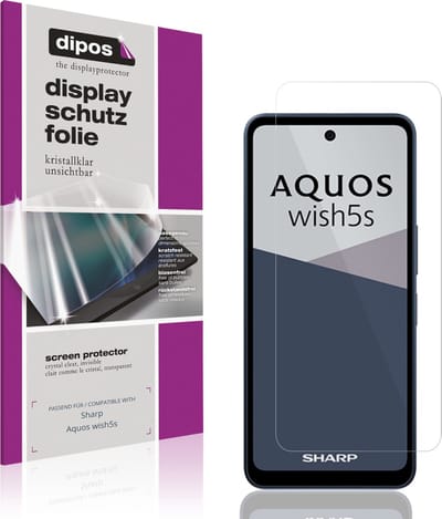 dipos – 4x Beschermfolie geschikt voor Sharp Aquos wish5s | Krasbestendige & heldere Screenprotector Ultra-Thin