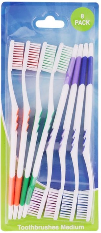 Tandenborstel Set van 8 - Multicolor - 4 kleuren - Poetsen - Tanden - Kinderen - Tandarts