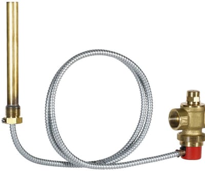 Resideo Thermische afloopbeveiliging TS131 messing 95 gradenC, 4000mm, 3/4 ", B, TS131-3/4B