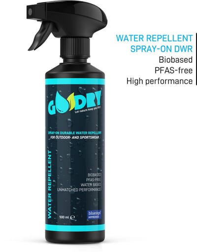 GoDry® Spray-On waterafstotende spray impregneerspray - 500ml - PFAS vrij - Bio based