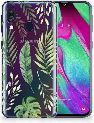 Samsung Galaxy A40 TPU Case Leaves