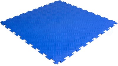 Rubbermagazijn - PVC kliktegel traanplaat blauw 530x530x4mm - winkel - showroom - garage - prijs per stuk