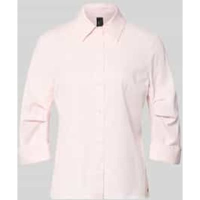 Overhemdblouse met 3/4-mouw met omslag