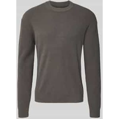 Gebreide pullover met ribboorden