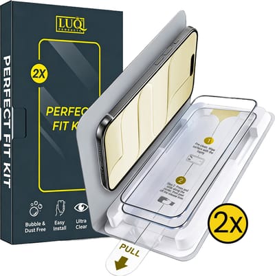 Screenprotector - Geschikt voor Apple iPhone Air - 2 Stuks - Met Installatietray - Perfect Fit Kit - Gehard Glas - Geen Luchtbellen - Beschermglas - Tempered Glass - Screen Protector - Nauwkeurige Plaatsing