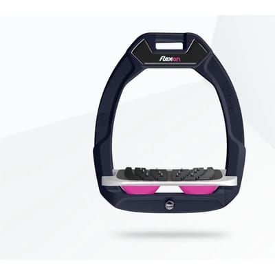 Veiligheidspaardrijriemen Ingelend Ultra Grip Bordeaux/Grijs/Roze Flex-On Safe-On