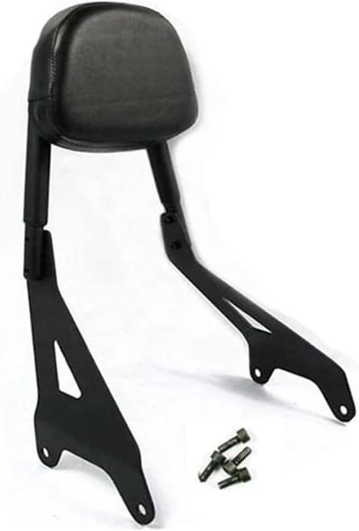 Motorfiets Rugsteun - Passagierskussen Achter - Comfortabel Rijden - Afneembaar Ontwerp - 27 kg - Zwart
