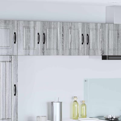 vidaXL - Wandkast - PORTO - Grijs - Sonoma - 60 - x - 31 - x - 40 - cm - Bewerkt - hout