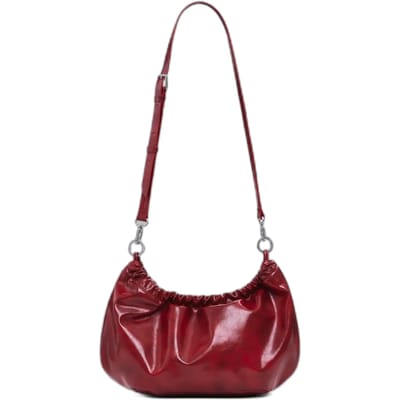 Desigual schoudertas Half Logo Waverly Bag Carmine rood