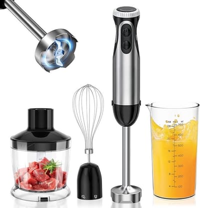 MMP® Mixer staafmixer - Mixer - Mixer handmixer - Zilver - 7cm x 7cm x 37 cm