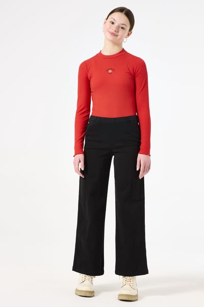 GARCIA T42723 Meisjes Straight Fit Broek Zwart