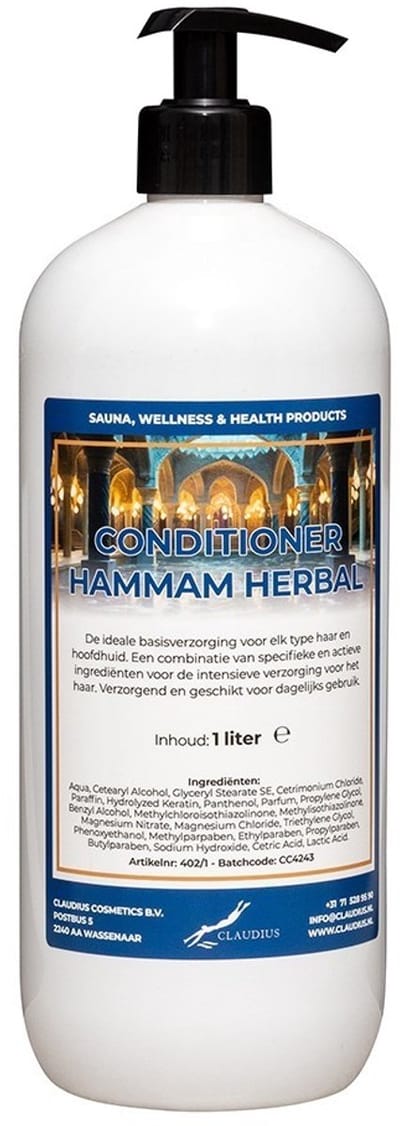 Hairconditioner Hammam Herbal 1 liter met zwarte pomp