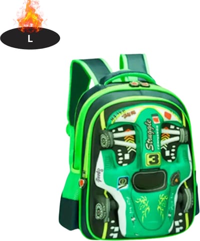 Livano Kinder Rugzak - Jongen - Meisje - Schooltas - Backpack - Groen - L