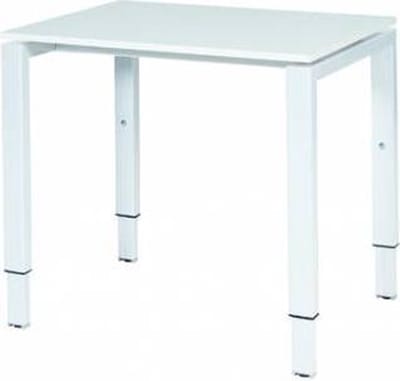 Verstelbaar Bureau - Domino 80x60 grijs - wit frame