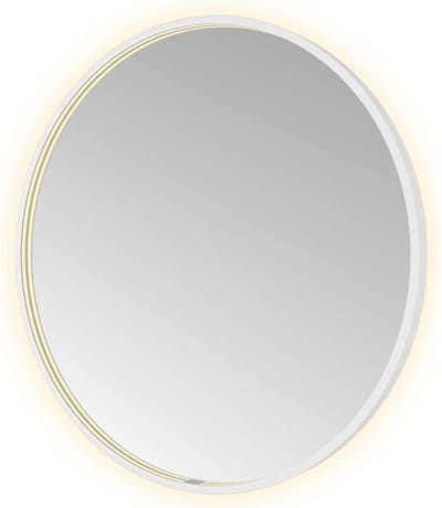 Hotbath &More Mirrors Round LED Badkamerspiegel - Rond - 80 cm - Mat Wit