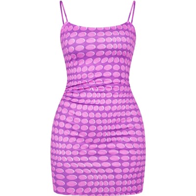 Missy Empire Mini-jurk met bandjes voor dames (Paars)