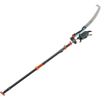 Gardena StarCut Pro L Set, Bypass Cut, Telescopic Pruning Lopper with Saw and Adapter