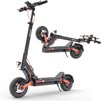 Qekud S5 Pro Elektrische Step Volwassenen - 10" Off-road E-step - 48V 26Ah Accu - Actieradius tot 50-85km - Max 25 km/h - Mechanische Schijfremmen - Opvouwbaar - draagvermogen 150 kg
