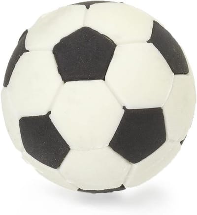 Gummetje in de vorm van een voetbal
