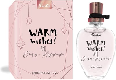 SENTIO Warme wensen! And Cozy Kisses Eau de Parfum 15 ml - Miniparfum - Love - Liefde - Cadeau - Bloemig - Houtig - Comfort
